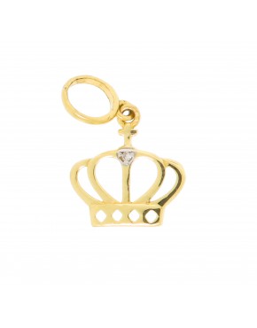 Pingente coroa com 1 brilhante - 0026737 Pingente coroa com 1 brilhante - 0026737